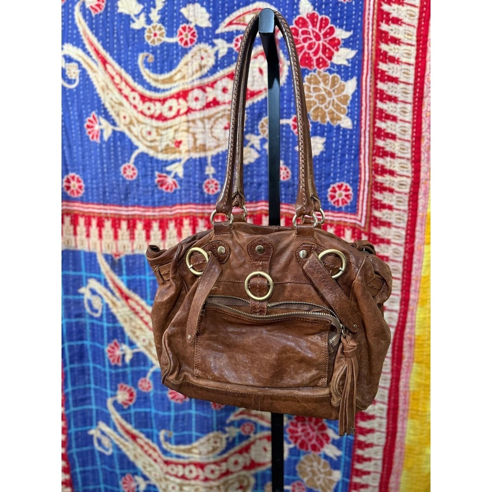 702-Anthropologie leather purse